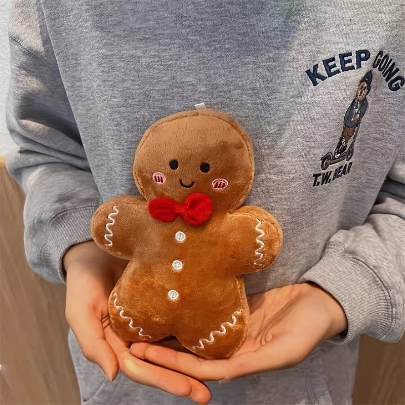 17 ซม.คริสต์มาส Gingerbread ตุ๊กตาของเล่นยัดไส้ Gingerbread สําหรับ Man Cushion Christmas Tree House Xmas Decor เด็กนุ่มประณีตของขวัญ