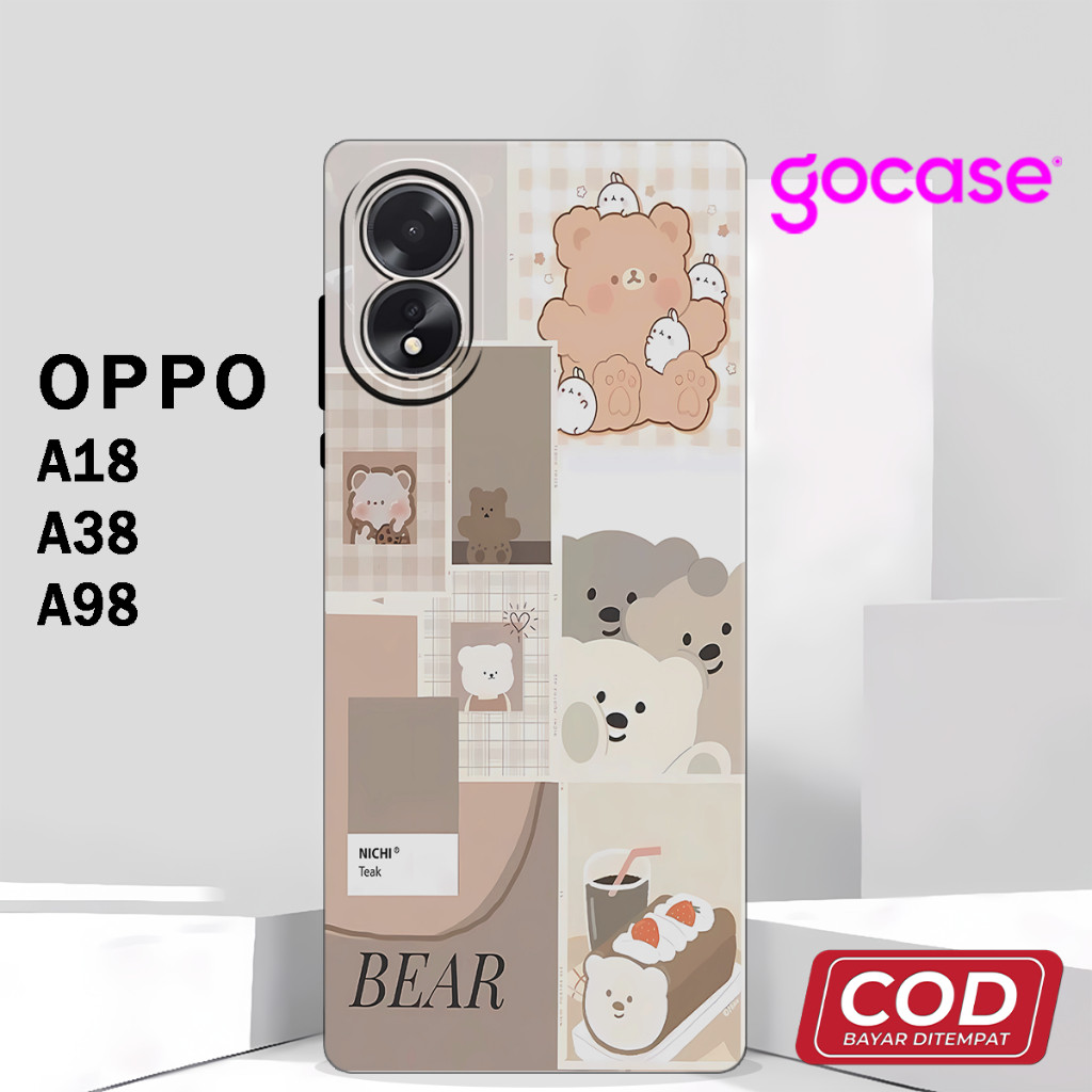 (UV 37) softcase ซิลิโคน hp ยางยืดหยุ่นเต็มรูปแบบสําหรับ oppo a18 a38 a98 l Pro กล้อง l ซิลิโคน l ล่