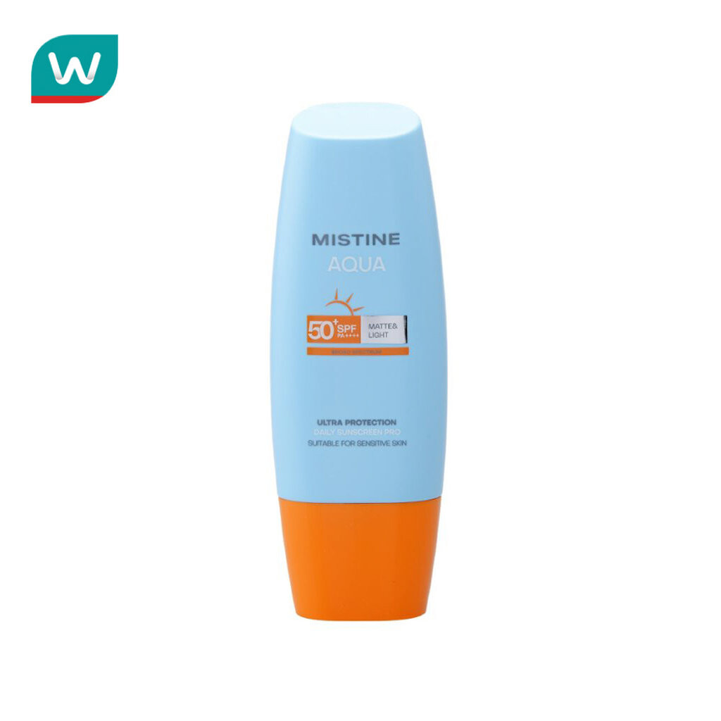 Mistine มิสทิน อะควา เบส อัลตร้า โพรเทคชั่น แมทท์ แอนด์ ไลท์ เดลี่ เฟส SPF50+ PA++++ 60มล.