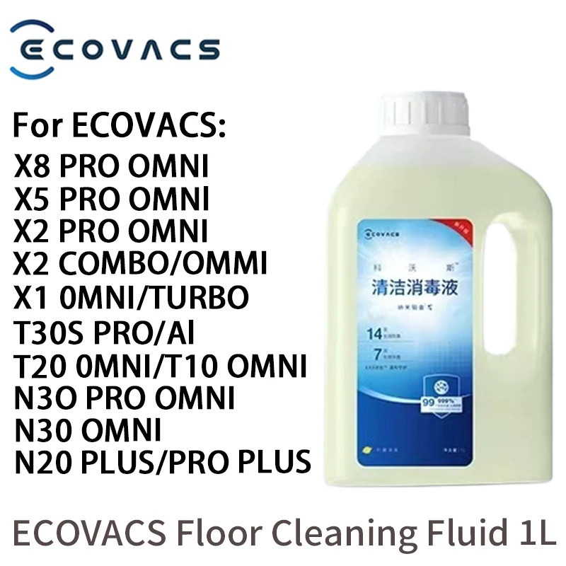 Original ECOVACS DEEBOT X5 OMNI / X5 PRO OMNI / X8 Pro Omni / T30 Pro Omni /T20 OMNI น้ํายาทําความสะ