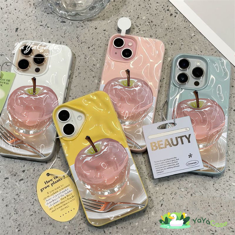 เคสไอโฟน16 แฟชั่นคริสตัลผลไม้อ่อนนุ่ม สำหรับ IPhone 15 11 16 13 14 12 Pro Max 13 16 15 12 14 Pro 8 7 14 15 16 Plus Case