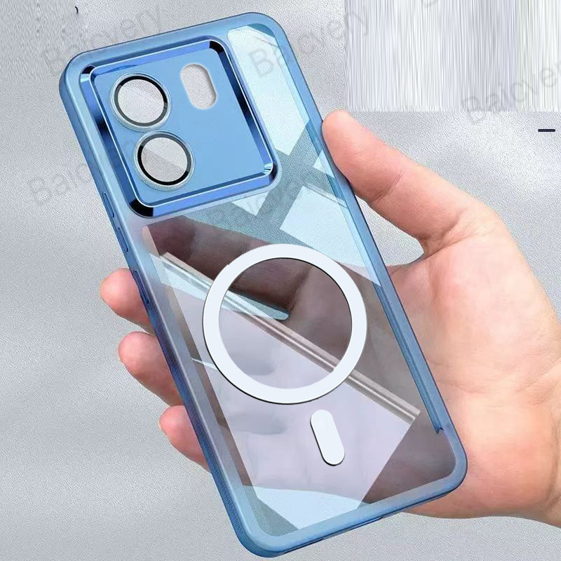 ปลอกสําหรับ Infinix Smart 9 X6532 HD X6532C ร้อน 50i X6531 กล้องปกป้องสีสันพร้อมสติกเกอร์แม่เหล็ก