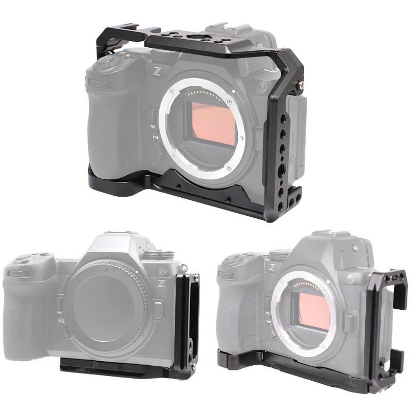 XT-XINTE โลหะ Quick Release กล้องสําหรับ Nikon Z5II Z5 Z6 Z7 Z6II Z7II Z6III กรอบป้องกัน L แผ่นวงเล็บแนวตั้ง