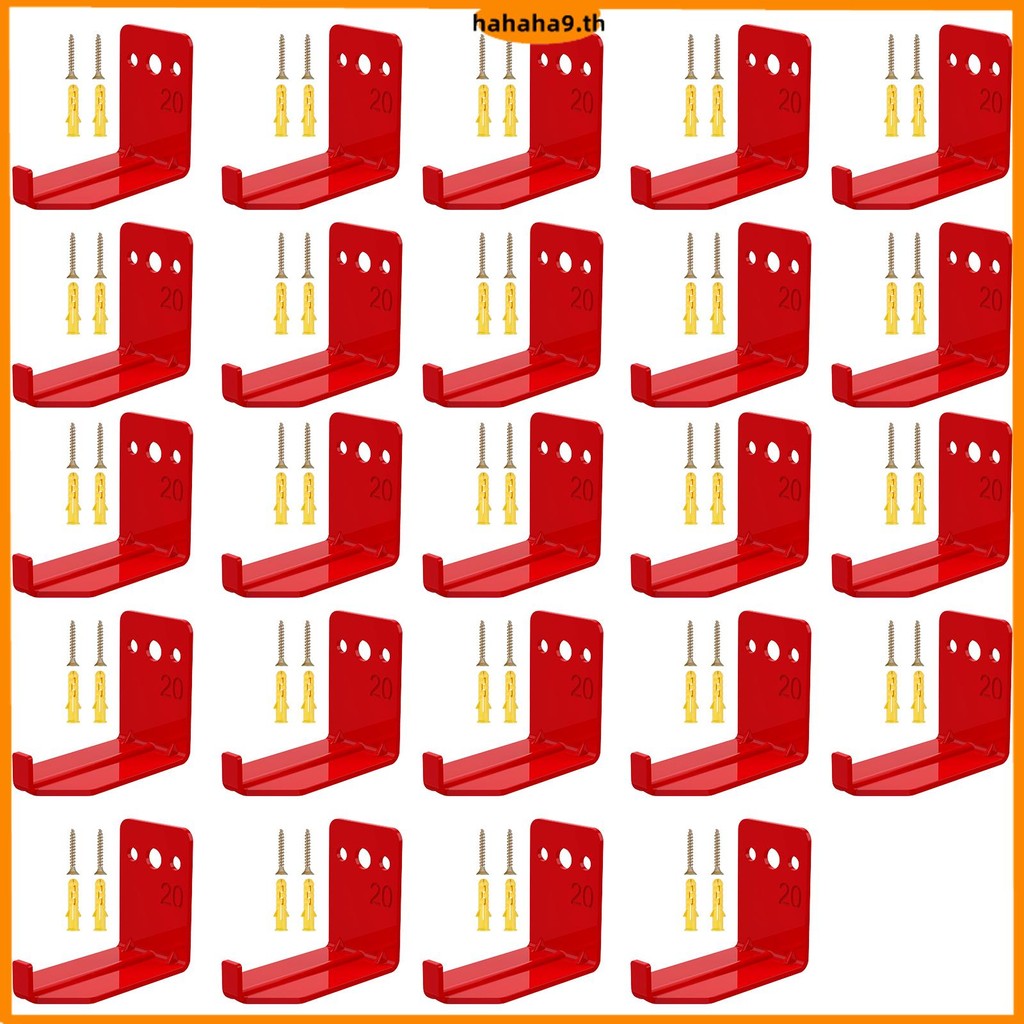 24 ชิ้น Fire Extinguisher Bracket Universal Fire Extinguisher Hook โลหะเครื่องดับเพลิง Mount Holder 