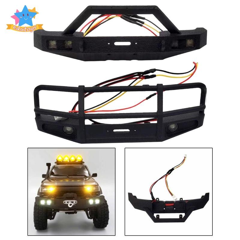 [Edstars] กันชนหน้า RC พร้อมอะไหล่ไฟ LED ติดตั้งง่ายการปรับเปลี่ยนอุปกรณ์เสริมรถ RC ที่ทนทานสําหรับ 