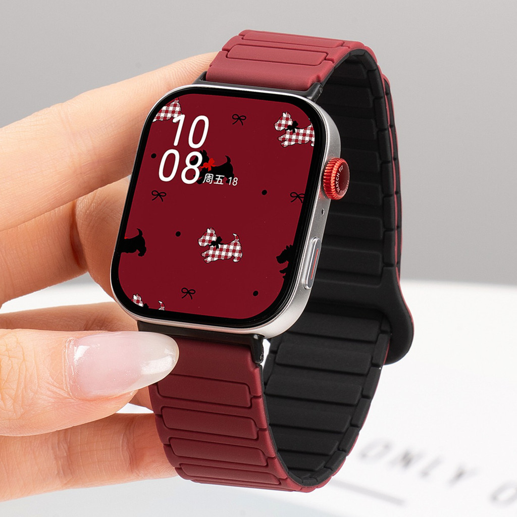 Huawei watch fit4 ใหม่กีฬาคู่สี Magneticsilicone สายรัดสําหรับ Huawei fit3 นุ่ม Breathable Skin friendly เปลี่ยนสายสร้อยข้อมือสําหรับ fit4pro อุปกรณ์เสริม