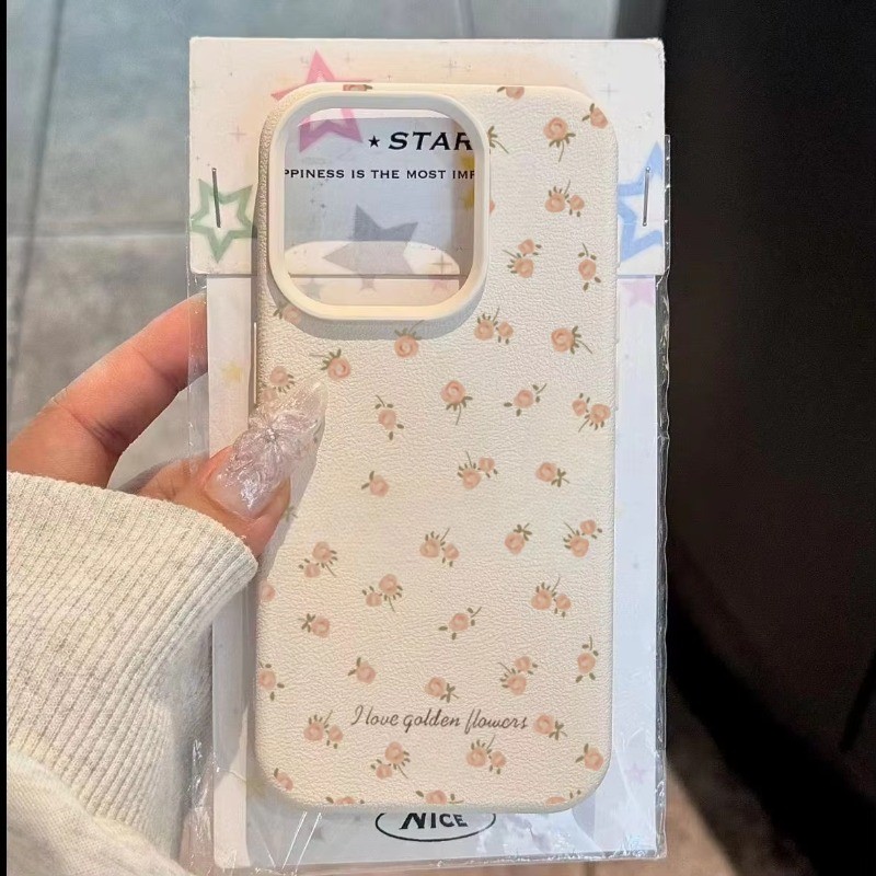 ปลอกสําหรับ Samsung S25 Ultra S24 S23 FE S23 S22 S21 Plus A15 A54 A55 A34 A35 A52 A16 ดอกไม้ลิ้นจี่รูปแบบซิลิโคนกันกระแทกนุ่ม