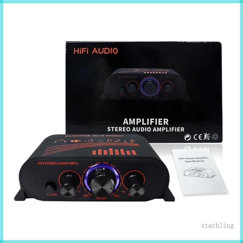 Star Power Amplifier 20Wx2 Stereo Amp HiFi Sound Amplifiers Car Home Speaker 12V