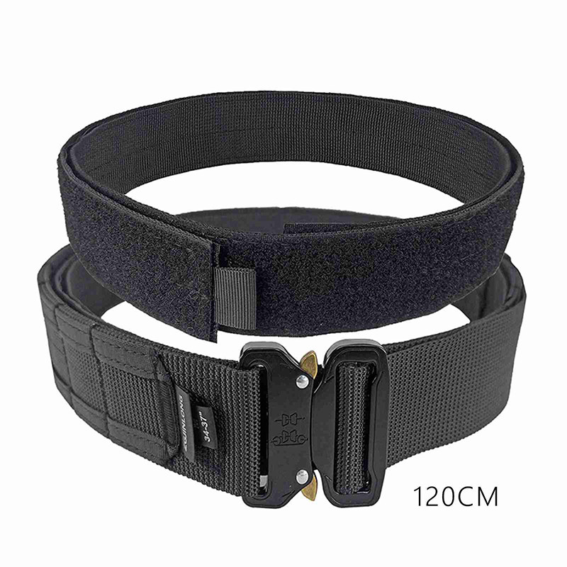 เข็มขัดต่อสู้หนักจากไนลอน ออกแบบมาสำหรับทหาร มีระบบตาข่ายที่สามารถถอดได้ไว้อย่างรวดเร็ว และเหมาะสำหรับการใช้งานกลางแจ้ง