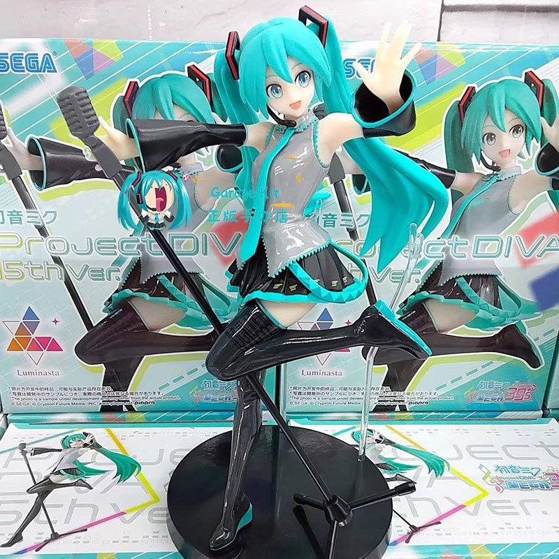 ของแท้คลังสินค้าพร้อมทิวทัศน์ SEGA Hatsune Miku Office Uniform Hatsune 15th Anniversary MEGA39s