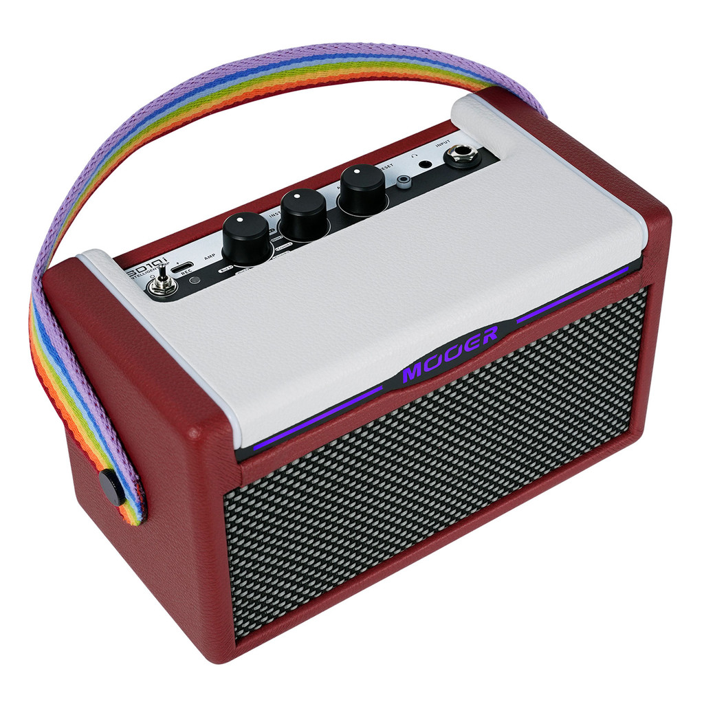 MOOER SD10i 10W เครื่องขยายเสียงกีตาร์อัจฉริยะพร้อมแอพเอฟเฟกต์อัจฉริยะเสียง Stero แบบพกพาพร้อมไฟ LED