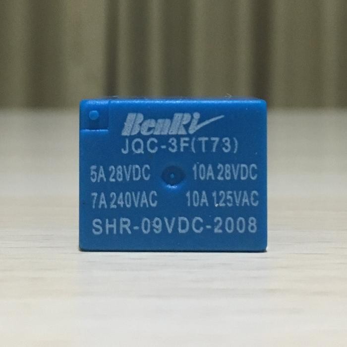 ZL99 RELAY 5 PIN 5P LEGS 9V 9 VOLT BENRI SHR-09VDC-2008