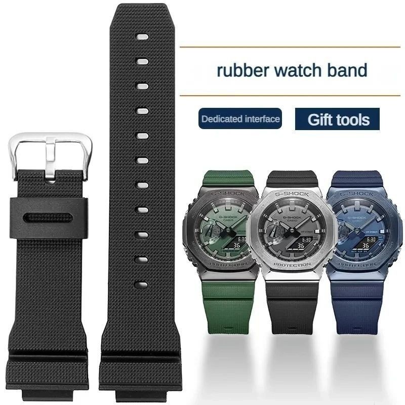 STRAP Casio G-Shock GM2100 GM 2100 GM-2100 GA2100 GA-2100 GA 2100 dual time watch STRAP คู่ฟรี pin ป