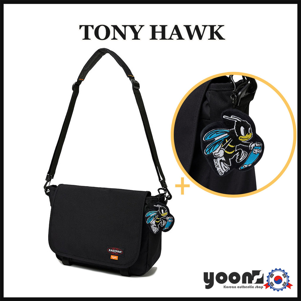 [Eastpak X Tony Hawk] JR Messenger Bag (สีดํา)_จากเกาหลี (K - Fashion)