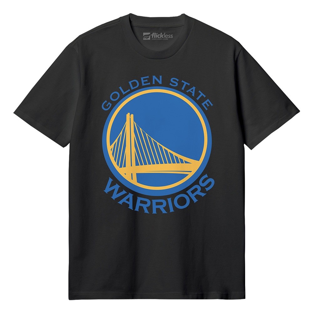 ((จัดส่งรวดเร็ว) เสื้อยืดพิมพ์ลาย NBA Golden State Warriors แขนสั้น ผ้าฝ้าย ไซส์ S-4XL)