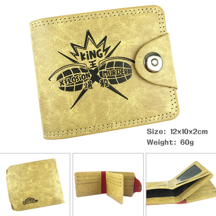 JDDK Anime Wallet กระเป๋าสตางค์นักเรียน My Hero Academia Anime Short Wallet Wallet