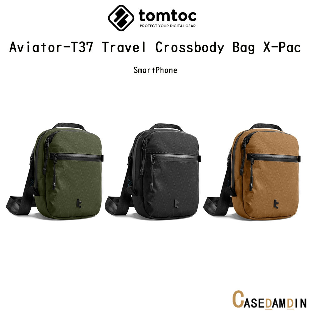 TOMTOC Aviator-T37 Travel Crossbody Bag X-Pac กระเป๋าสะพายข้างเกรดพรีเมี่ยม สำหรับ SmartPhone และอุป
