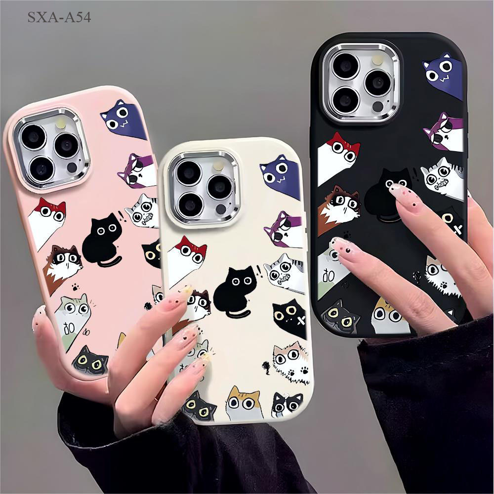 เคส For Samsung Galaxy A55 A54 A53 A50S A06 A16 A04S A05 A05S A50 A51 A15 A12 A14 A02 A03 A03S A23 A24 4G 5G เคสนิ่ม PD