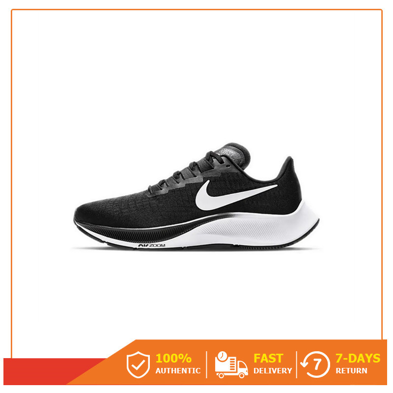 เคาน์เตอร์ของแท้ Nike Air Zoom Pegasus 37 " Black White " รองเท้ากีฬา