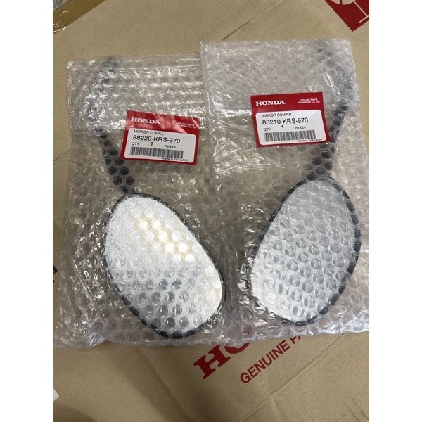 แท้ศูนย์ กระจก WAVE100 WAVE125 เวฟ100 เวฟ125 รหัสสินค้า 88220-KRS-970(L)/88210-KRS-970(R)กระจกมองหลัง
