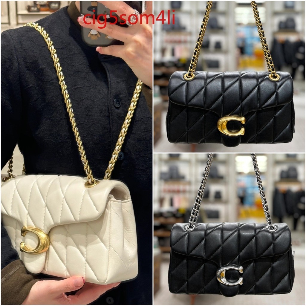 US Coach / Coach Women's Bag Tabby Linge Quilting Chain Bag Messenger กระเป๋าสะพายข้าง