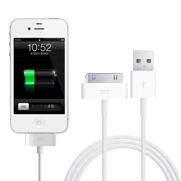 คุณภาพสูง 30 PIN สายชาร์จ USB สําหรับ iPhone 3G 3GS 4 4S iPad 2 3 ipod