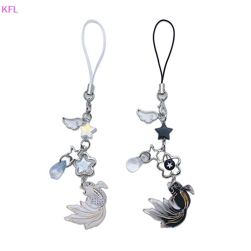 (KFL) สไตล์จีน Koi Star ลูกปัดพวงกุญแจ Lucky All-match สายคล้องโทรศัพท์ Lanyards กระเป๋าจี้ Ch กุญแจรถเครื่องประดับอุปกรณ์เสริมขายร้อน
