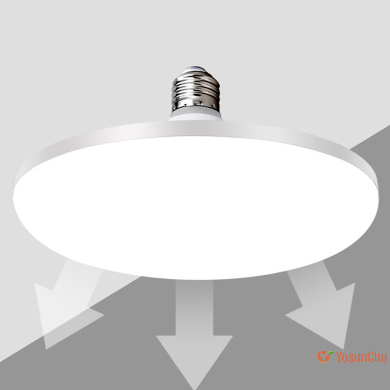 Yosuncho หลอดไฟ LED UFO Super Bright 12W 15W 20W 30W 50W 220V แสง Warm White โคมไฟตั้งโต๊ะไฟโรงรถใหม่