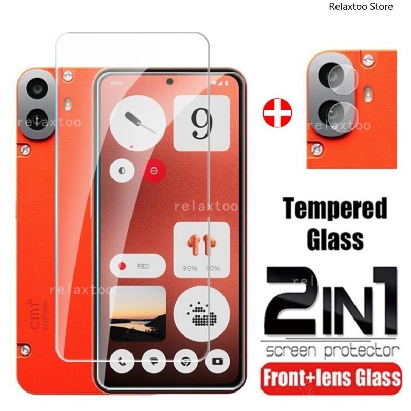 2in1 กระจกนิรภัยโปร่งใสสําหรับ Nothing CMF โทรศัพท์ 1 CMFPhone Phone1 CMFPhone1 5G 2024 แก้วกลับกล้องเลนส์ป้องกันหน้าจอฟิล์มกระจกนิรภัยฟิล์ม – โปรปัง