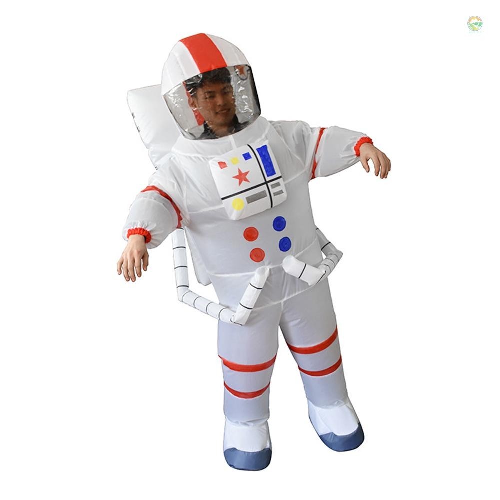 Inflatable Spaceman เครื่องแต่งกาย Blow Up ชุดคอสเพลย์ Inflatable ชุดแฟนซีตลกชุดแม่ลูกสําหรับปาร์ตี้