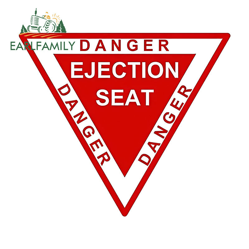 EARLFAMILY 13 ซม.x 11.3 ซม.EJECTION ที่นั่ง Cool สติกเกอร์รถ Auto Host VAN เครื่องปรับอากาศตกปลากล่อง Scratch-Proof กันน้ําไวนิล Decal ป้ายรถ