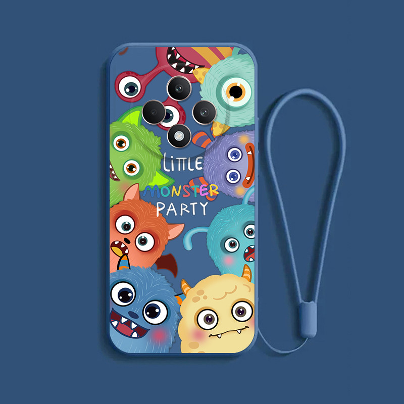 เคส OPPO Reno 12F 5G Reno12F Reno10 Reno7z Reno8z Reno5 Reno5 น่ารักจักรวาลมอนสเตอร์สีทึบเคสโทรศัพท์ Softcase ซิลิโคนเหลวกันกระแทก