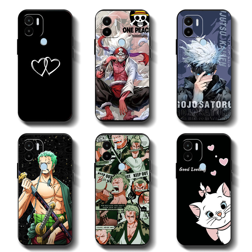 Softcase Xiaomi redmi A1 plus / redmi a2 plus Anticrack Casing คุณภาพสูง TPU cover Full Protection Silicon Black Rubber Case