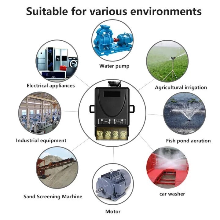 【จัดส่งภายใน 24 ชั่วโมง】433MHz 220V สวิตช์รีโมตควบคุมปั๊มน้ํา 1Ch 30A สวิตช์รีโมทควบคุมรับส่งสัญญาณแบบไร้สาย - รูปที่ 3