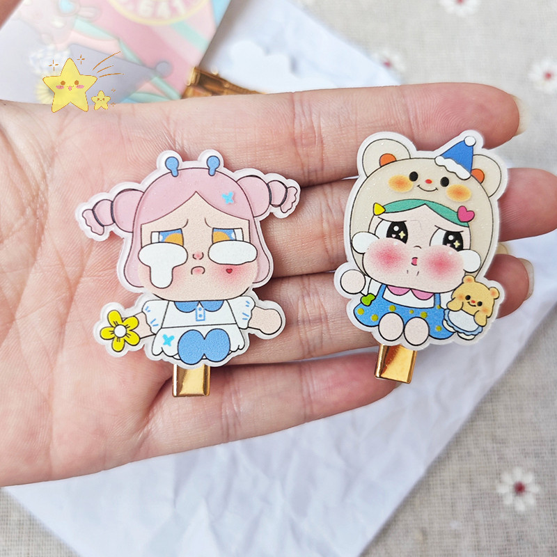 [JBTH] น่ารัก Crybaby กล่องตาบอดผม Pins Duckbill คลิปคลิปผมผู้หญิงด้านข้าง Bangs Barrettes อุปกรณ์เสริมผม [JB]