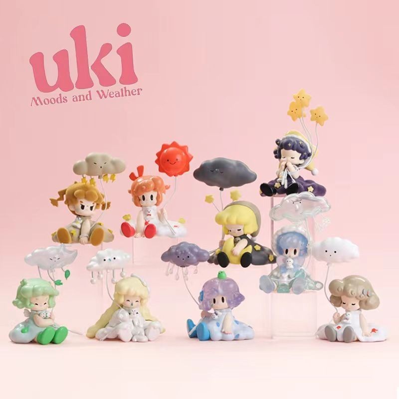 【OMG】 uki moods and weather uki sweet girl uki blind box 52toys uki ตุ๊กตาสุดยอดซีรีส์ UIK สุดน่ารัก