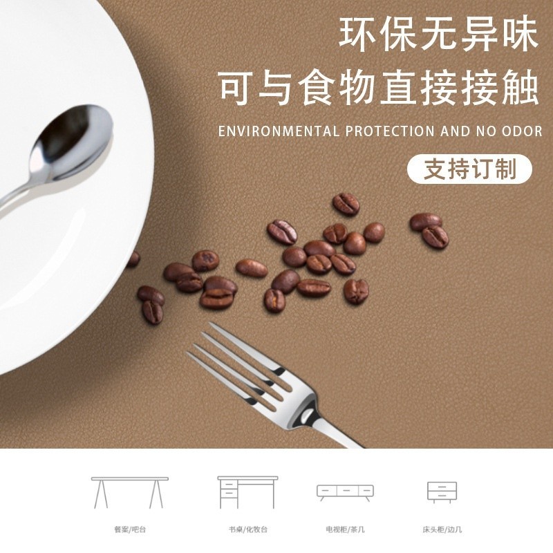 แผ่นรองโต๊ะหนังพีวีซีสีล้วนแผ่นรองโต๊ะรองโต๊ะรองกันน้ำและน้ำมันไม่ต้องล้างแผ่นรองโต๊ะชาแผ่นรองเมาส์ขนาดใหญ่40*100 60x120 70x130 80X150 90*180cm - รูปที่ 2