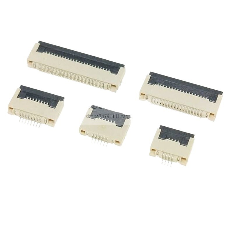 5 ชิ้น/ล็อต FPC Connector Cable Holder Flip Lower Connection 0.5/1.0 มม.Clamshell ประเภท 4/6/8/10/20/30/40P