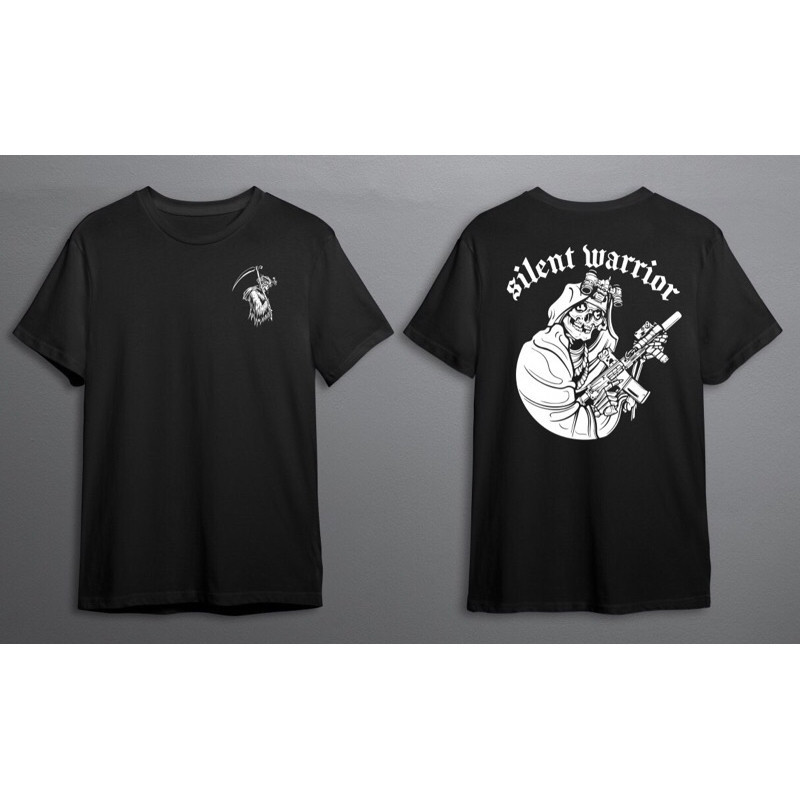 👕เสื้อยืด tactical (SILENT WARRIOR) S-5XL