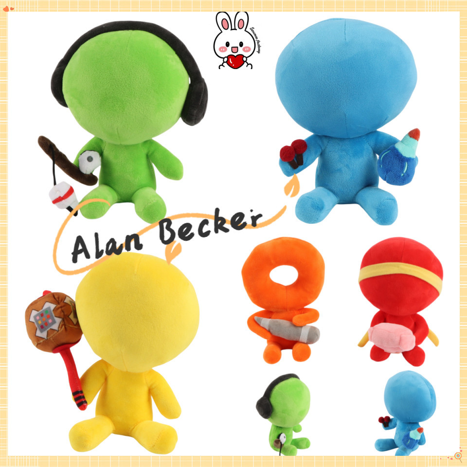 Alan Becker Plushie ตุ๊กตาน่ารัก Youtooz ของเล่นตุ๊กตา Kawaii การ์ตูนตุ๊กตาของเล่นสําหรับของขวัญวันเกิดหรือคริสต์มาส