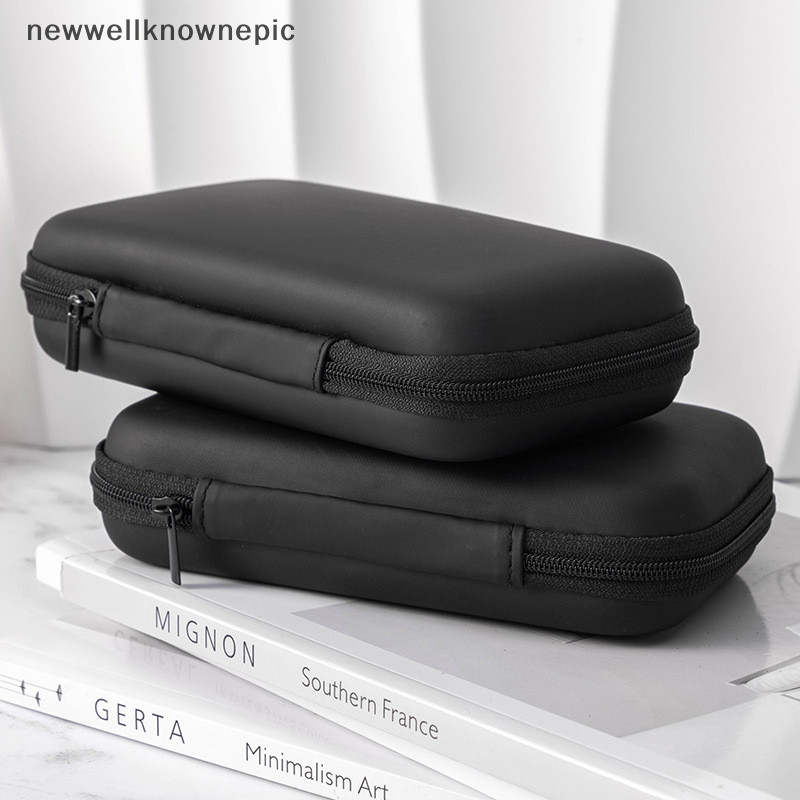 Newwellknownepic แบบพกพา Mini 3C Hard Shell Digital Gadgets กระเป๋าเก็บหนังเทียมหูฟัง Charger Case สายเคเบิลข้อมูล U Disk Organizer TH
