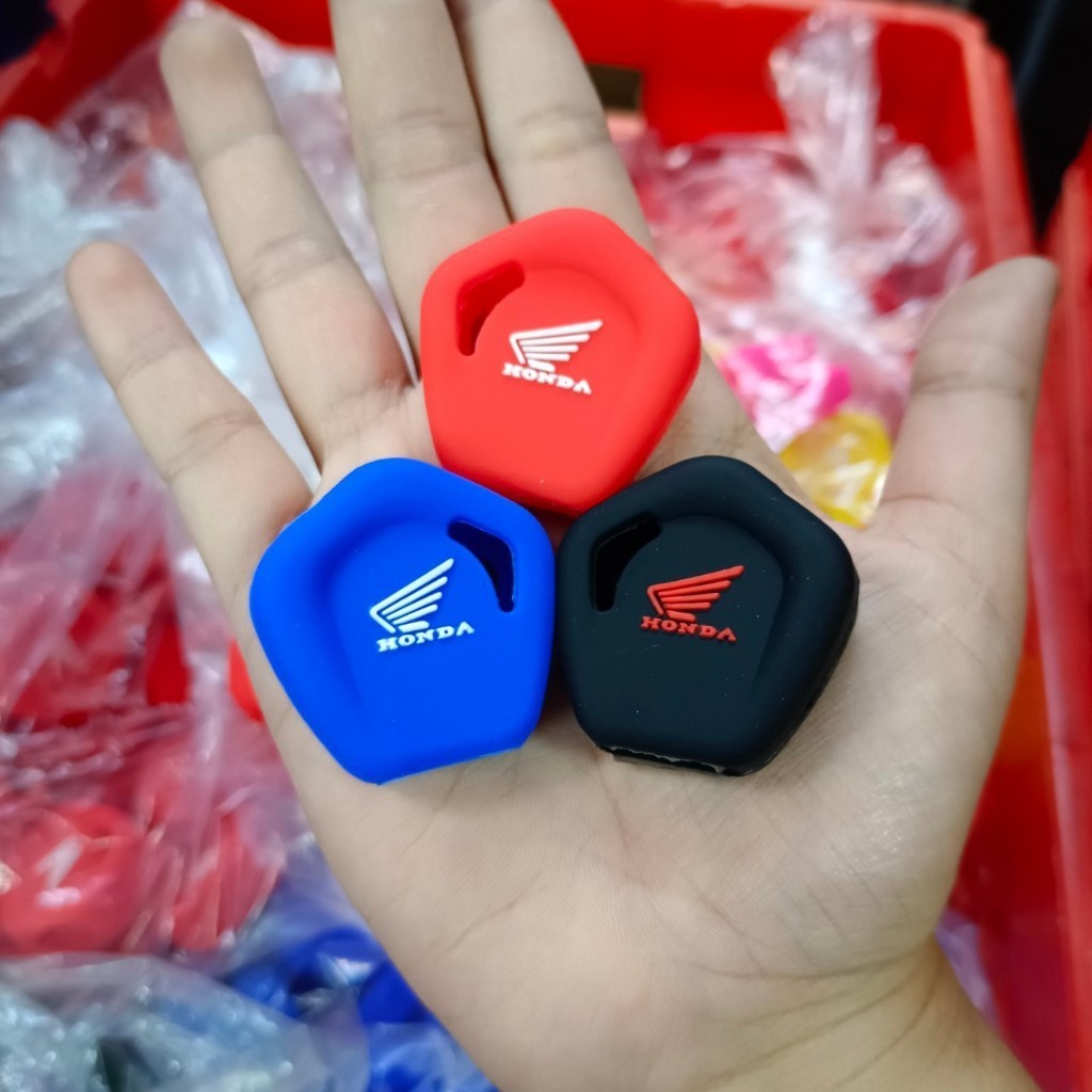 ซิลิโคนรีโมท Honda ซิลิโคนกุญแจมอเตอร์ไซร์ ปลอกกุญแจ สำหรับ Click Wave100/125 Scoopy i