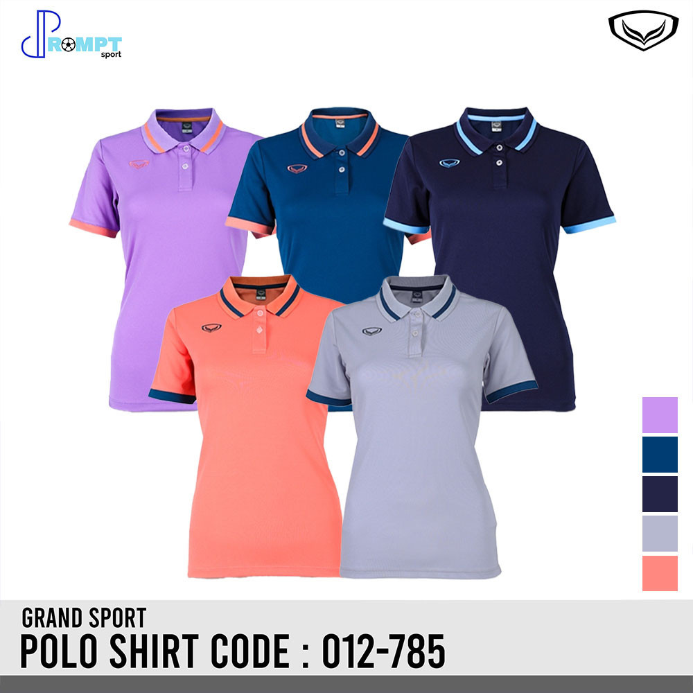 ถูกแทบทุน GRAND SPORT รุ่น 012789 เสื้อโปโลหญิง เสื้อโปโลแกรนด์สปอร์ต แท้100%