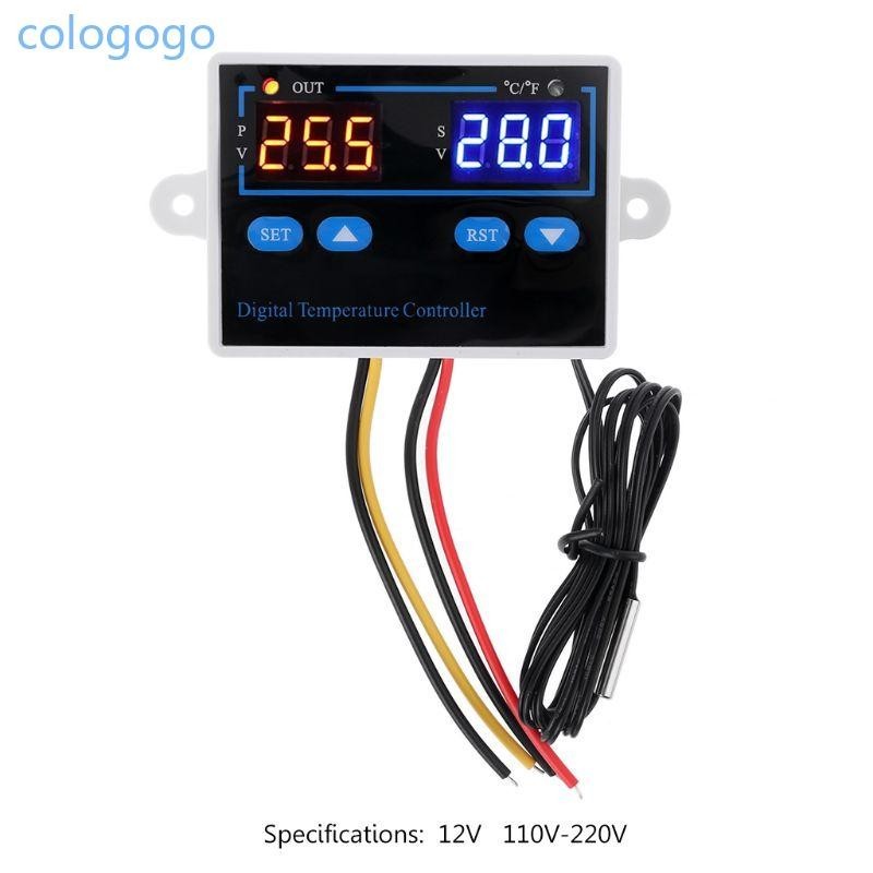 Colo เครื่องควบคุมอุณหภูมิ LED ดิจิตอล 10A Fahrenheit และเทอร์โมสตัท Centigrade