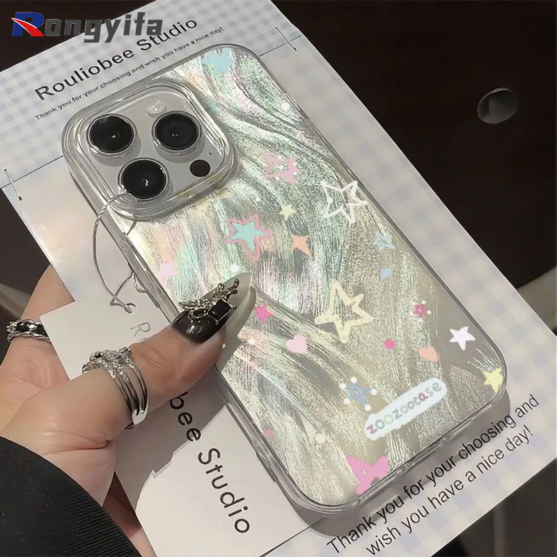 สี Star Clear เคสโทรศัพท์สําหรับ Honor X9A X9B X9 X8A X8B X8 X7A X7B X7 X6 X6S X6B X6A X5 Plus 200 Pro 70 6G 5G 5G เส้นด้ายกันกระแทก