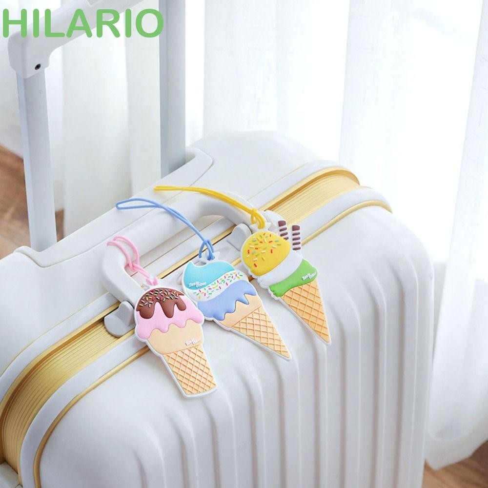 Hilario Ice Cream แท็กกระเป๋าเดินทาง, Boarding Pass PVC เครื่องบินกระเป๋าเดินทางแท็ก,ป้ายที่อยู่แบบพกพา Baggage ชื่อแท็กเครื่องบินกระเป๋าเดินทาง Boarding แท็ก Boarding Pass คู่
