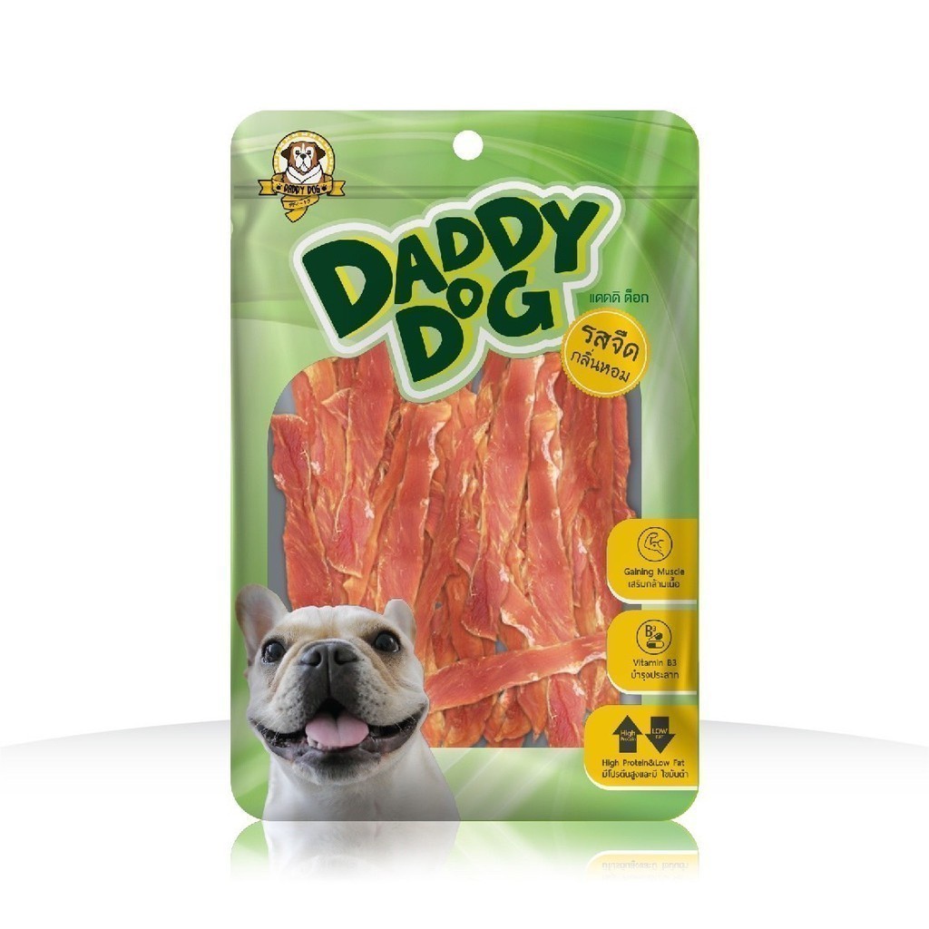 [ขนาด 320กรัม] Daddy​ Dog ขนมสุนัข สันในไก่อบแห้ง​ รสจืด​ กลิ่นหอม​ ทานง่าย.....ถูกใจน้องหมา - รูปที่ 3