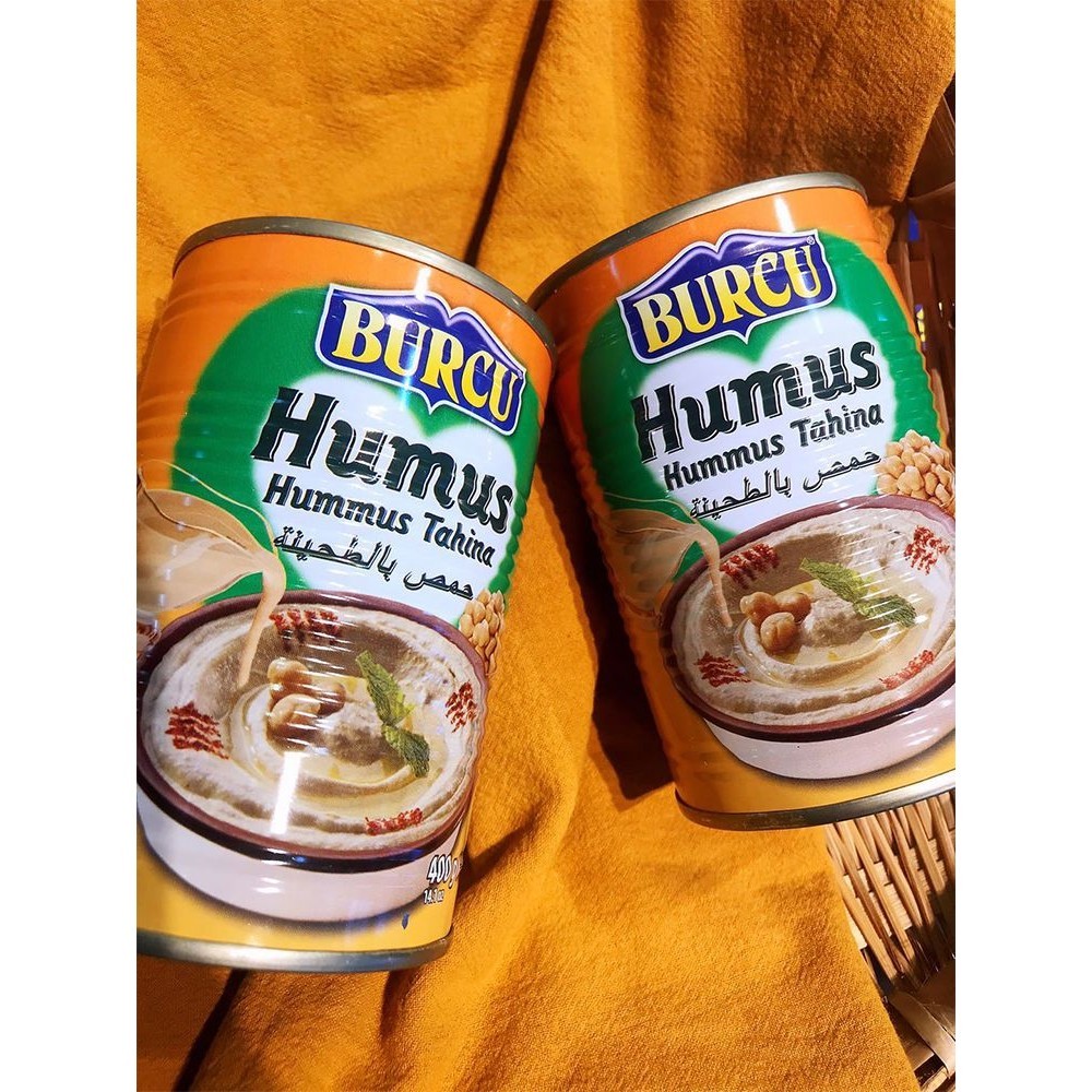 Humus Hummus Tahina400G ซอสถั่วสามเหลี่ยมตุรกีทันทีสับ Chickpea ซอสรสเรียบ