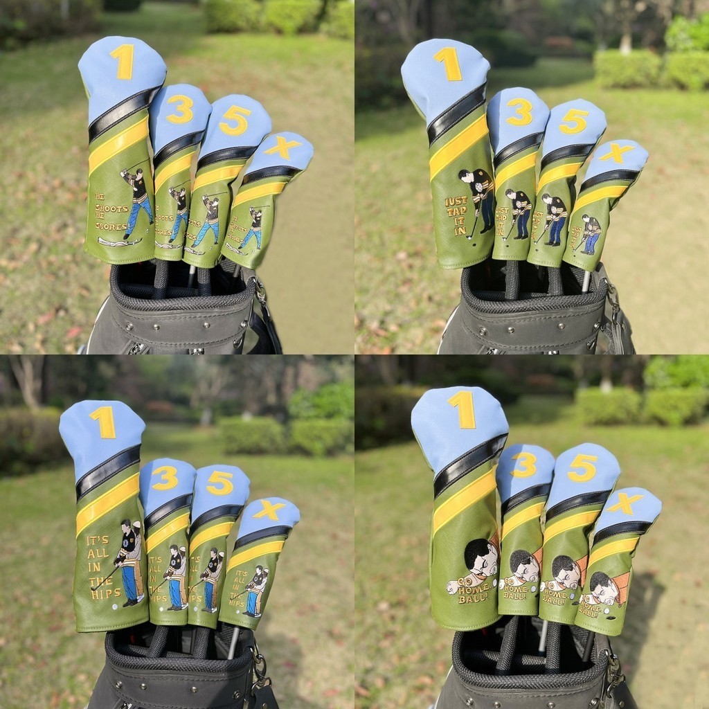 GOLF Club Head ฝาครอบป้องกัน GOLF Universal Iron Wood Putter Cap Cover GT2491 L25L