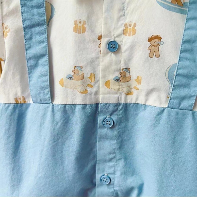 ชุดรอมเปอร์ เด็กเสื้อผ้าฤดูร้อนแขนสั้นเหมาะสมกับเด็กทารกสุภาพบุรุษแฟชั่นบอดี้สูท 0-2 ปีทารกแรกเกิดวันเกิดเสื้อผ้า ราคา ถูกที่สุด ดีลบีเคเค แกลเลอรีภาพที่ 6